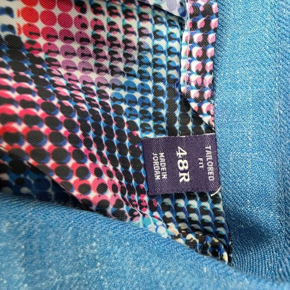 NWT Robert Graham Randall Sport Coat Blazer Size 48R Wool / Poly / Linen